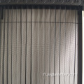 Écran plissé de porte pliante nette en fibre de verre